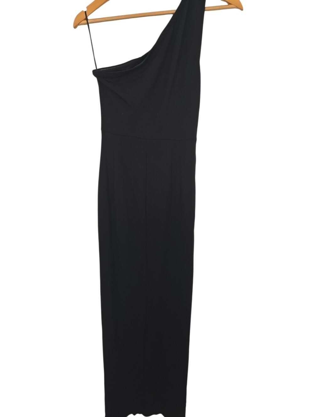 🖤 Sarin Mathews One-Shoulder Ruched Black Cocktail Dress | Size Small - Picture 5 of 8